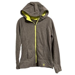 RBX fleece zip up hooded sweatshirt, jacket, some holes size medium